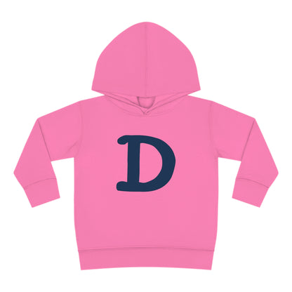 Detroit 'Old French D' Hoodie (White/Navy Full Body Outline) | Unisex Toddler