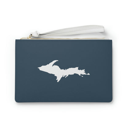 Michigan Upper Peninsula Clutch Bag ('37 Caddie Cavalier Blue w/UP Outline)