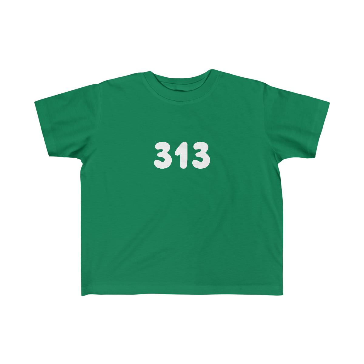 Detroit '313' T-Shirt | Toddler Short Sleeve - Circumspice Michigan