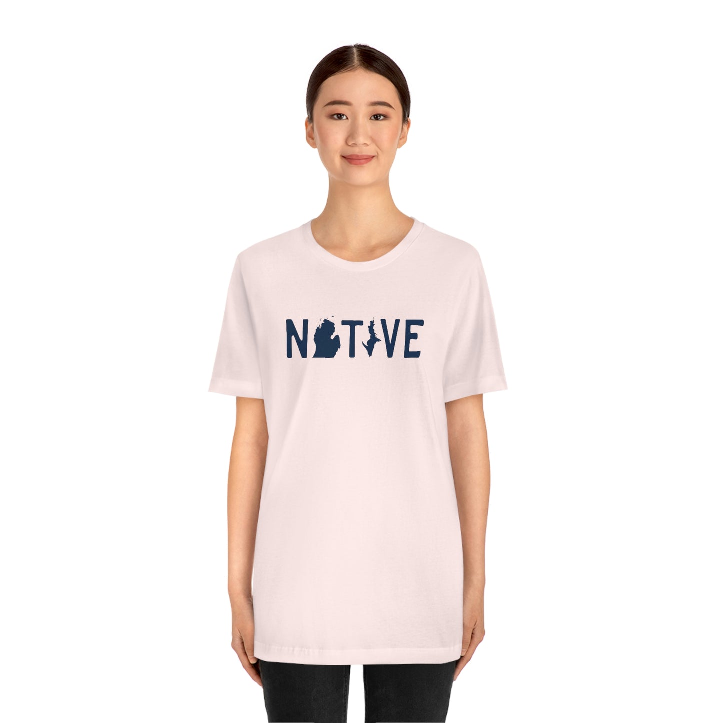 Michigan 'Native' T-Shirt (Licence Plate Font) | Unisex Standard Fit