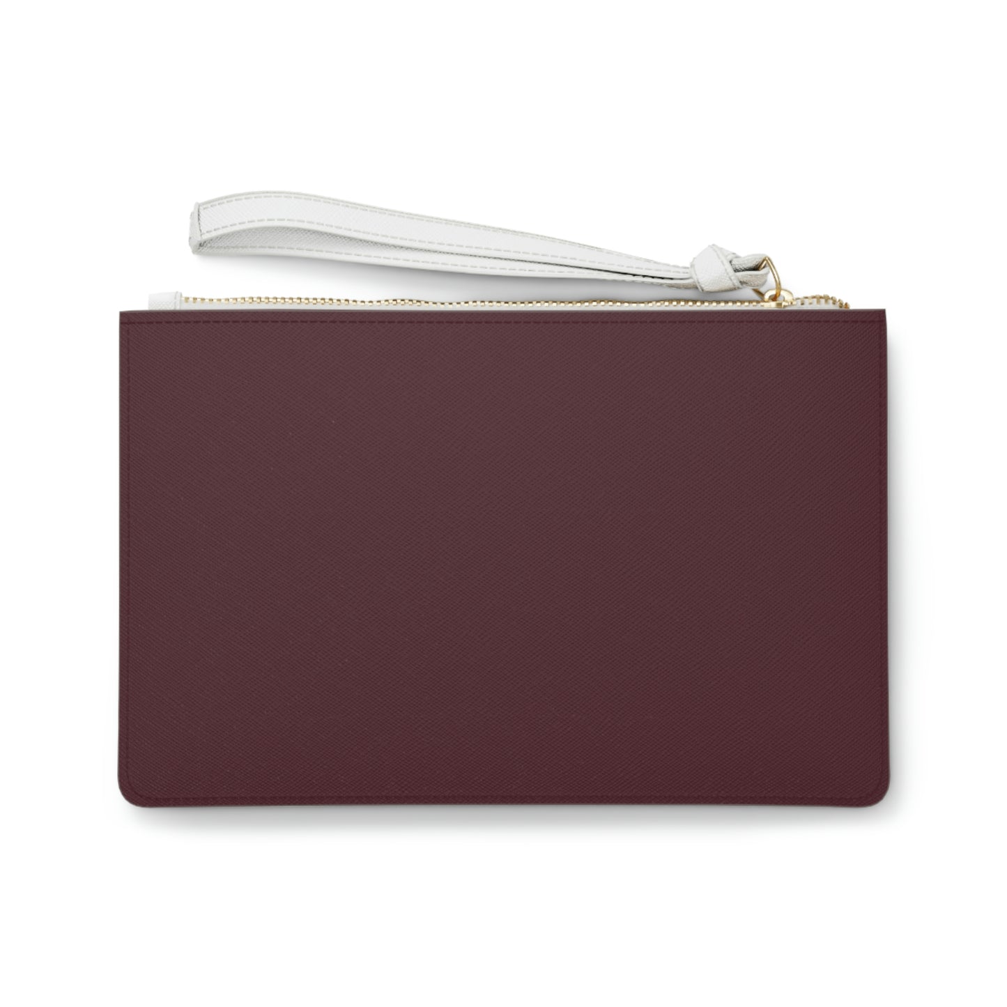 Michigan Upper Peninsula Clutch Bag (Old Mission Burgundy w/ Gold UP Outline)