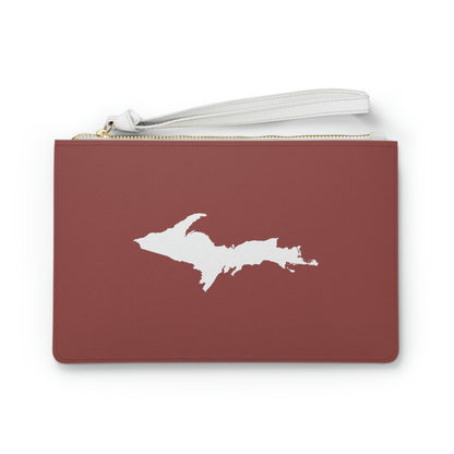 Michigan Upper Peninsula Clutch Bag (Ore Dock Red w/UP Outline)