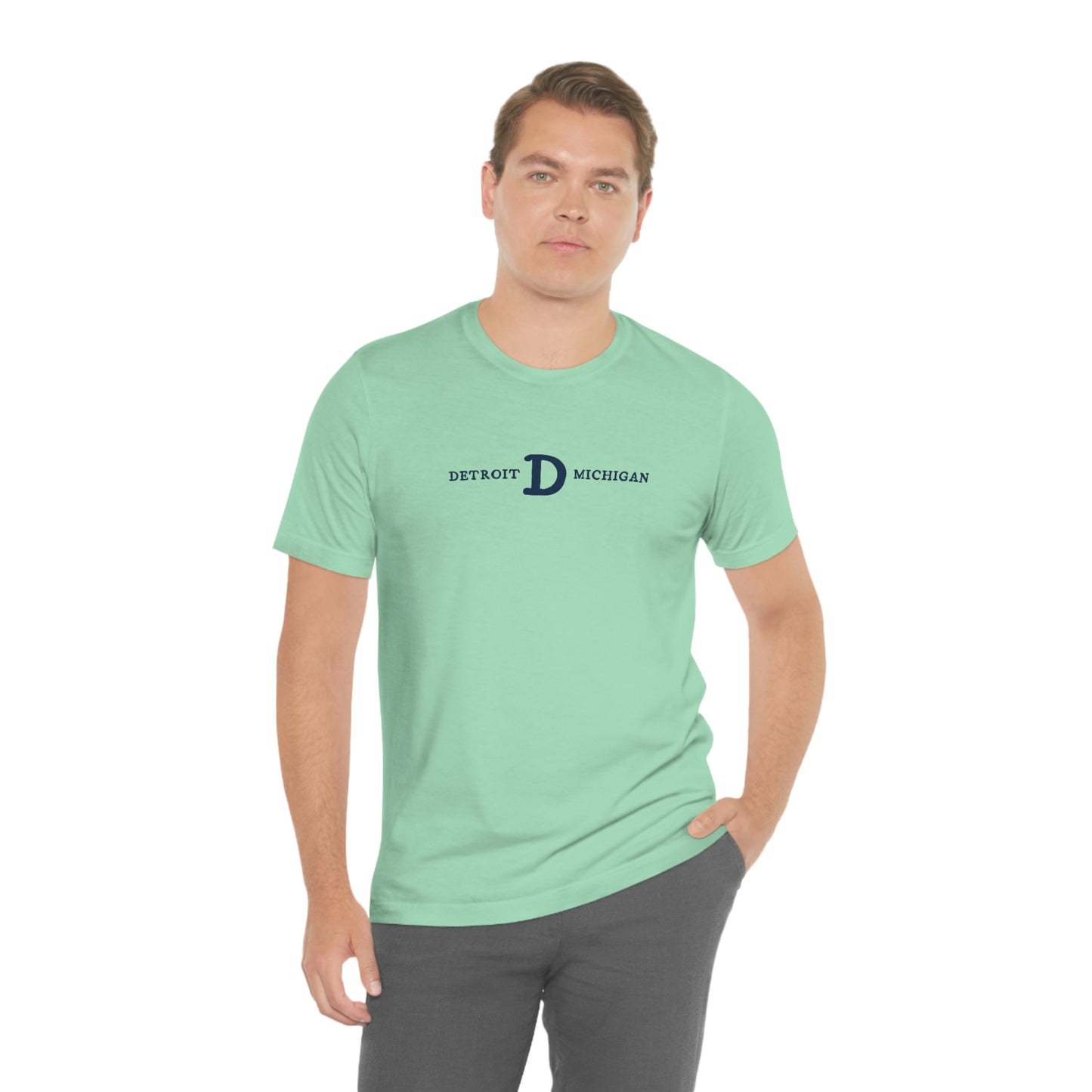 'Detroit Michigan' T-Shirt (w/ Old French D) | Unisex Standard Fit