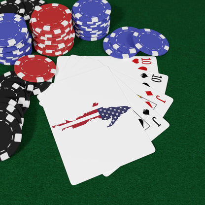 Michigan Upper Peninsula Poker Cards (w/ UP USA Flag Outline)