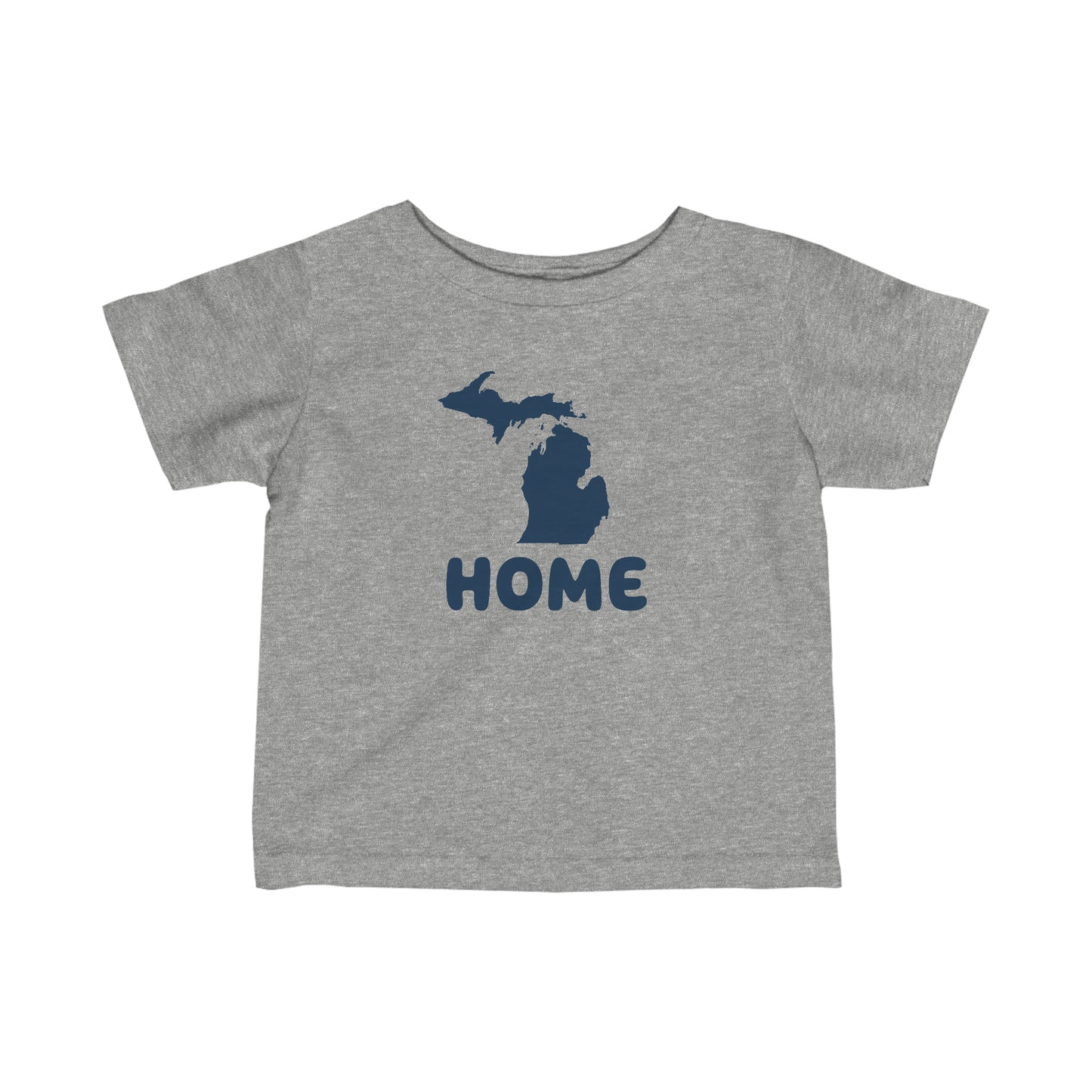 Michigan 'Home' T-Shirt (Rounded Children's Font) |  Infant Short Sleeve