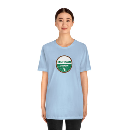 'Michigan Grown' T-Shirt (Agricultural Certification Parody) | Unisex Standard Fit