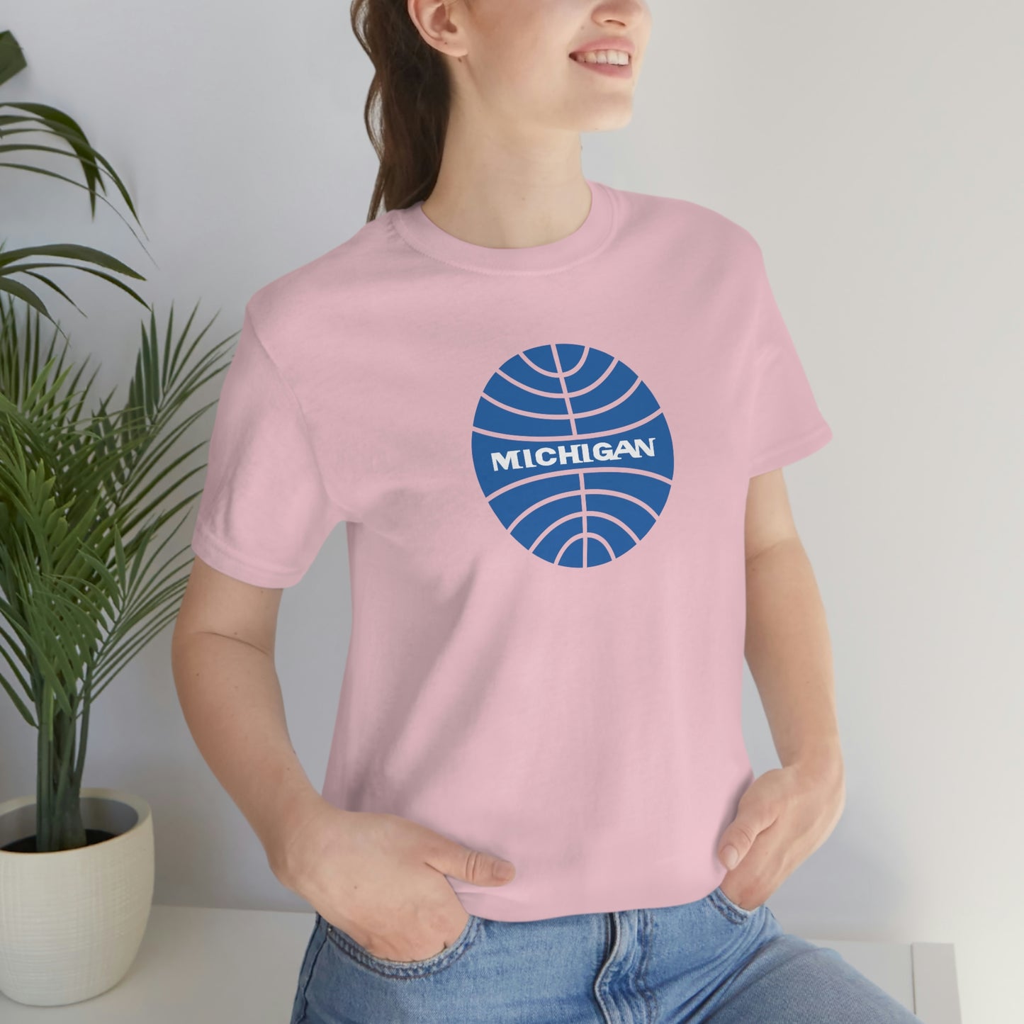 'Michigan' T-Shirt (Retro Airline Parody)  | Unisex Standard Fit