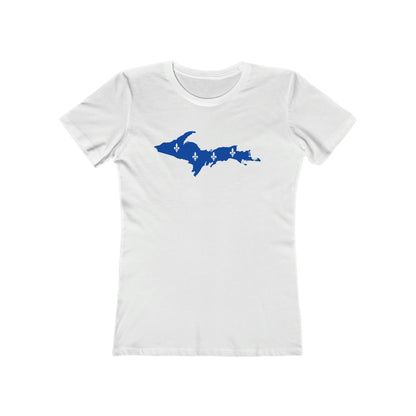 Upper Peninsula T-Shirt (w/ UP Quebec Flag Outline) | Women's Boyfriend Cut