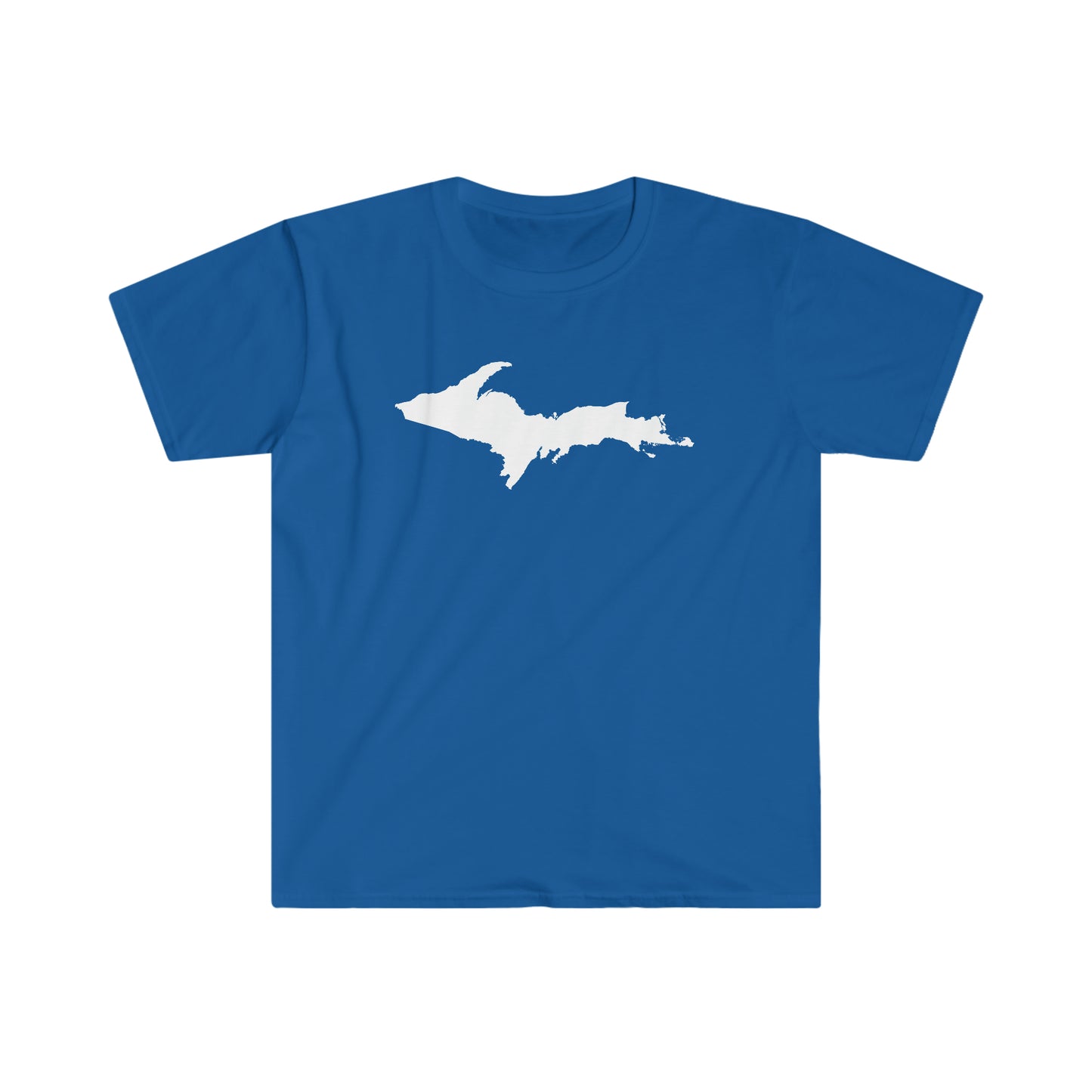 Michigan Upper Peninsula T-Shirt (w/ Navy UP Outline) | Unisex Budget