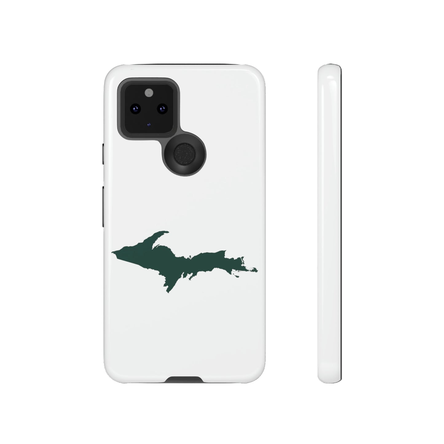 Michigan Upper Peninsula Tough Phone Case (w/ Green UP Outline) | Samsung & Pixel Android