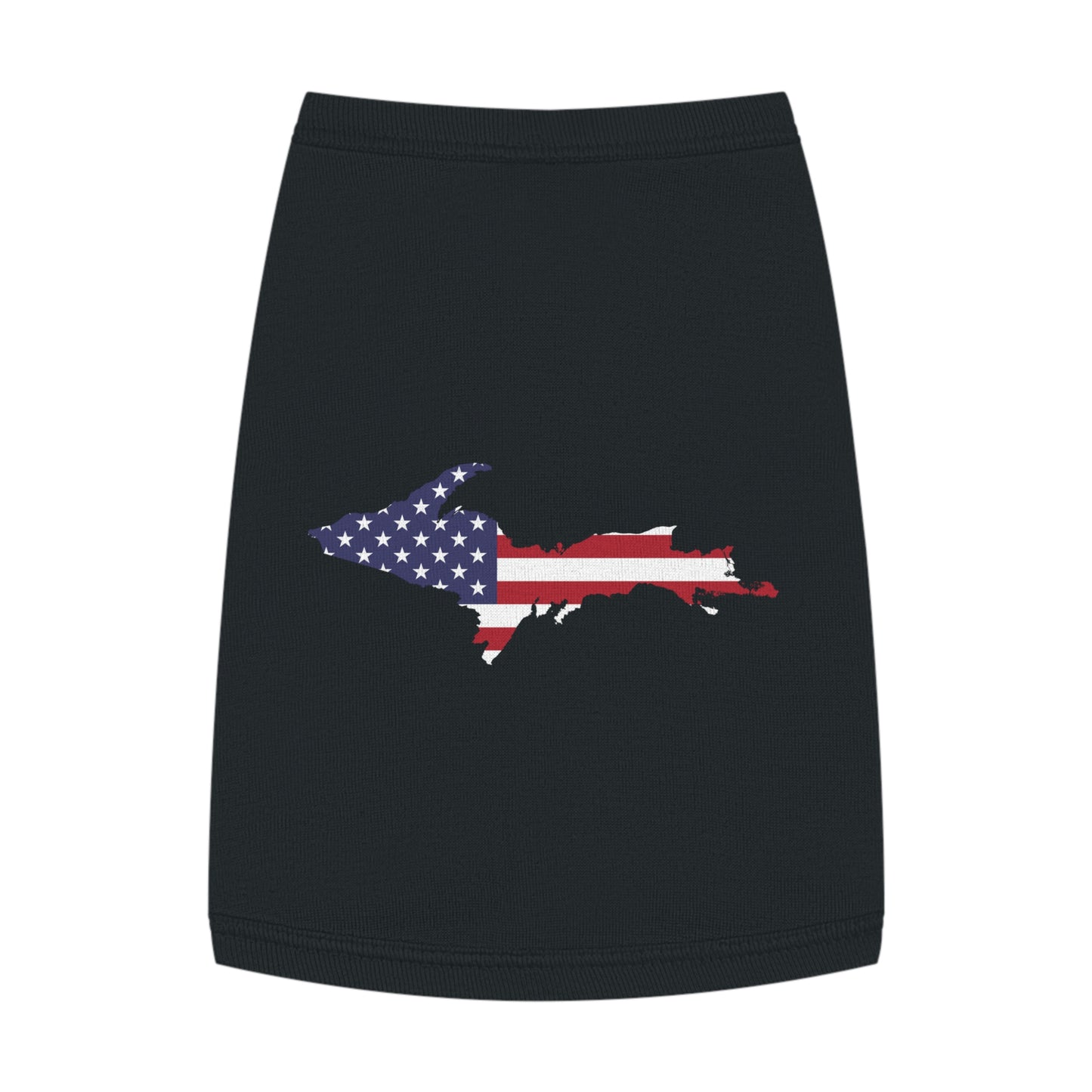 Michigan Upper Peninsula Pet Tank Top (w/ UP USA Flag Outline)