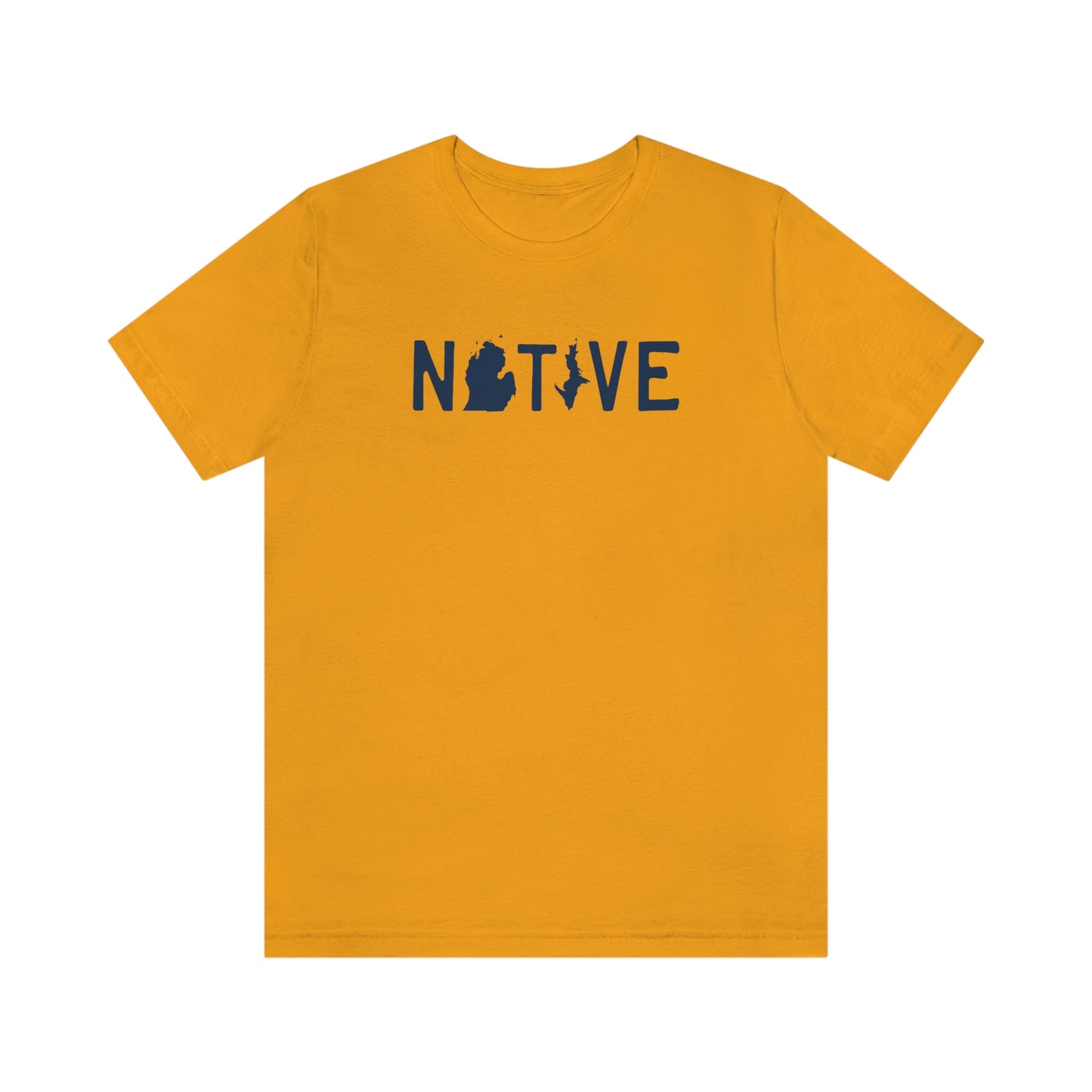 Michigan 'Native' T-Shirt (Licence Plate Font) | Unisex Standard Fit