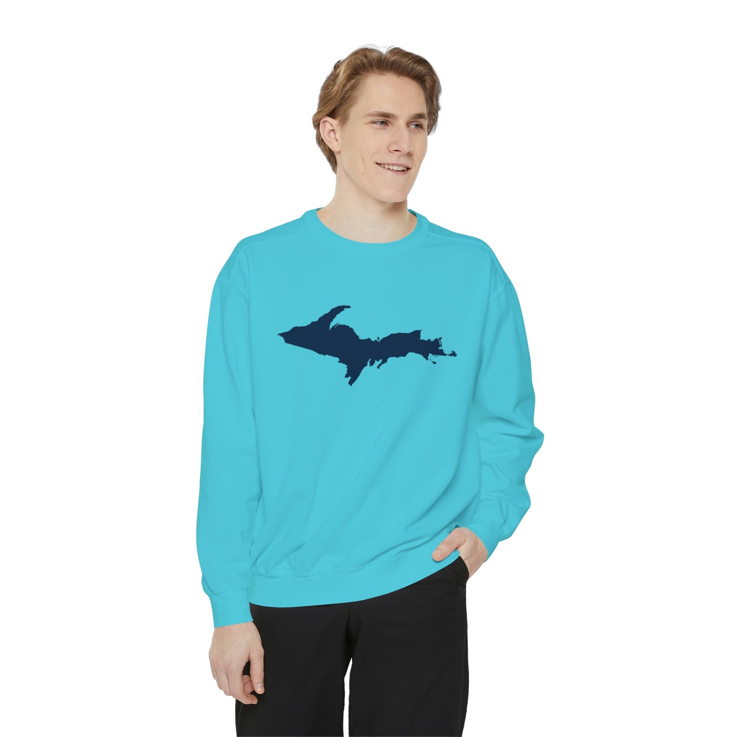 Michigan Upper Peninsula Sweatshirt | Unisex Garment Dyed