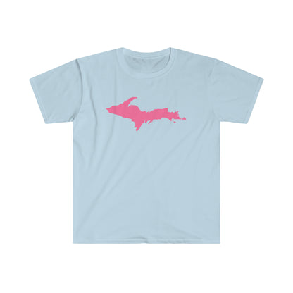 Michigan Upper Peninsula T-Shirt (w/ Pink UP Outline) | Unisex Budget