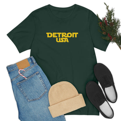 'Detroit USA' T-Shirt (1970s Epic Sci-Fi Parody) | Unisex Standard Fit