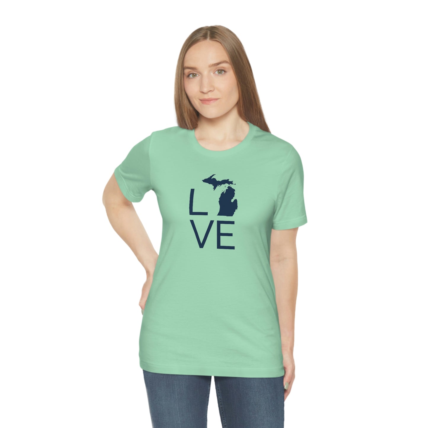 Michigan 'Love' T-Shirt (Thin Sans Font) | Unisex Standard Fit