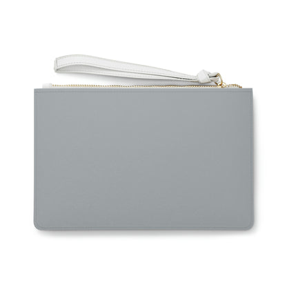 Michigan Upper Peninsula Clutch Bag (Silver w/UP USA Flag Outline)