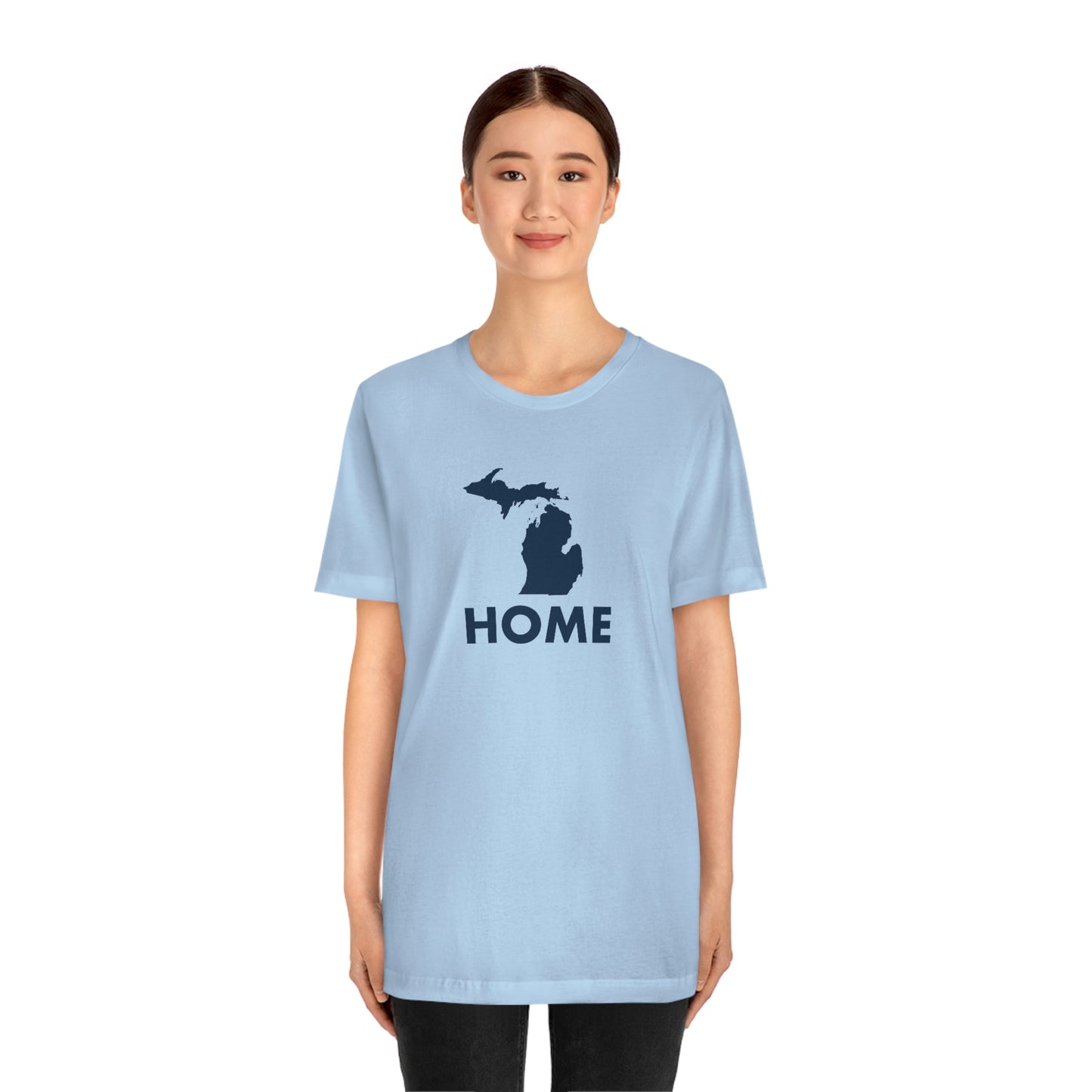 Michigan 'Home' T-Shirt (Geometric Sans Font) | Unisex Standard Fit