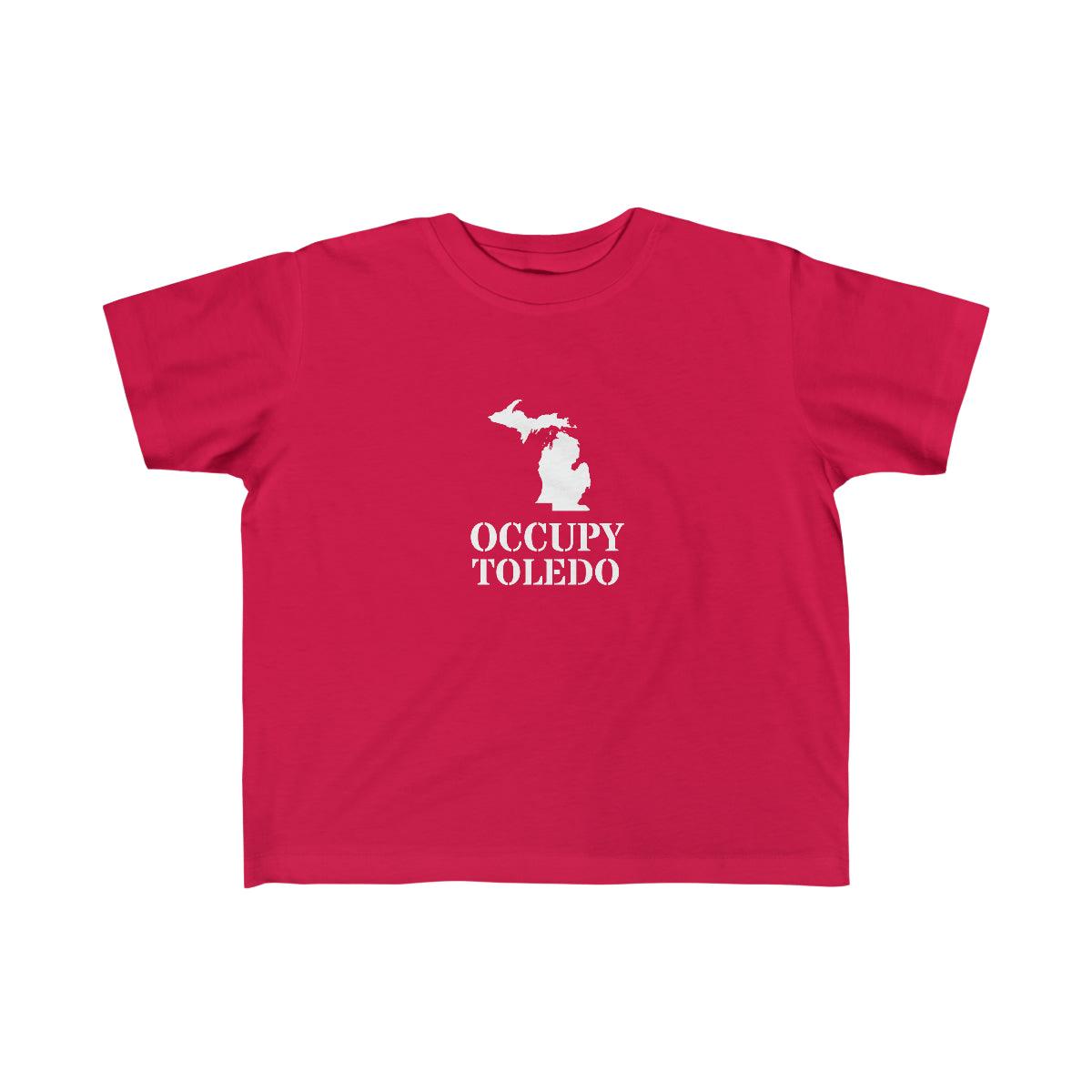 'Occupy Toledo' T-Shirt  (w/ Corrected Michigan Outline) | Toddler Short Sleeve - Circumspice Michigan