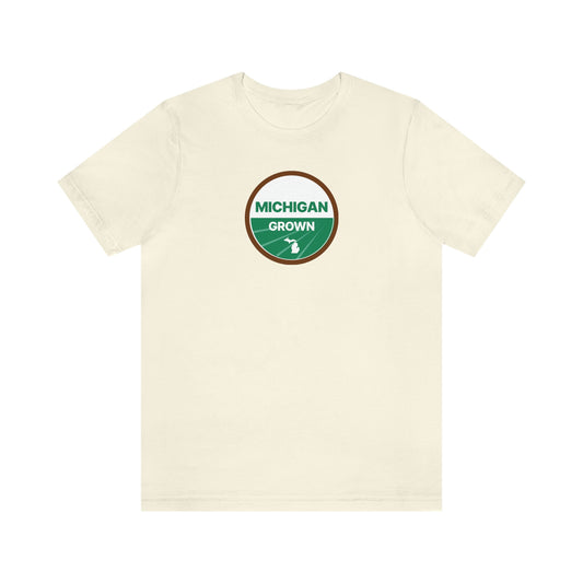 'Michigan Grown' T-Shirt (Agricultural Certification Parody) | Unisex Standard Fit