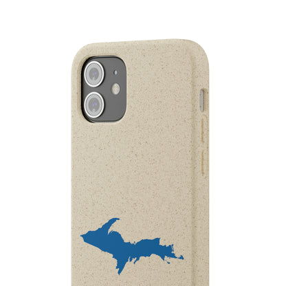 Michigan Upper Peninsula Biodegradable Phone Cases (w/ Azure UP Outline) | Apple iPhone