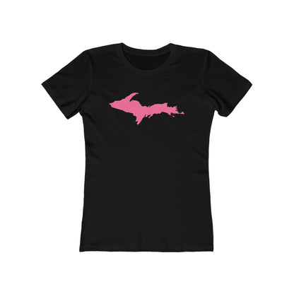 Upper Peninsula T-Shirt (w/ Pink UP Outline) | Women's Boyfriend Cut