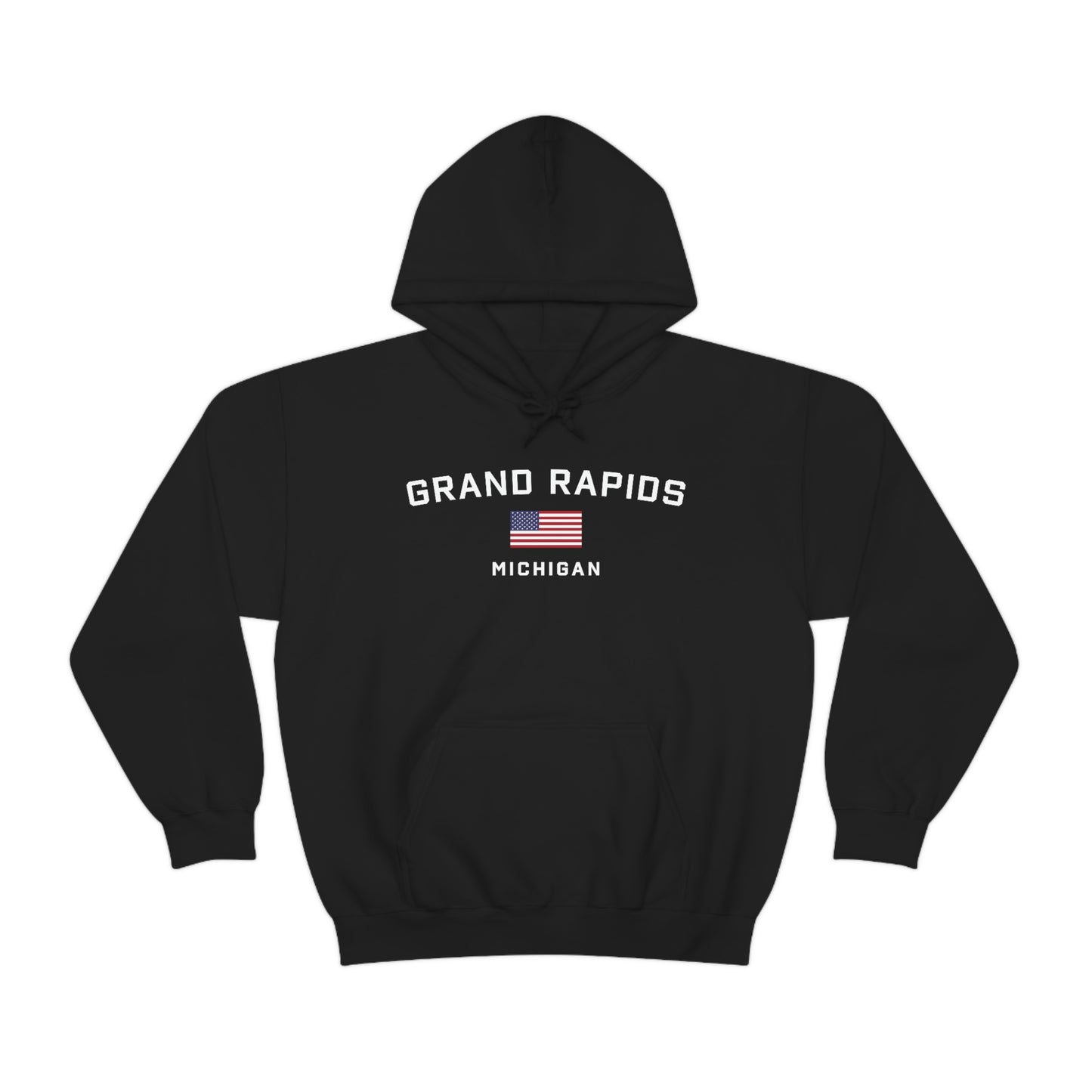 'Grand Rapids Michigan' (w/USA Flag Outline) | Unisex Standard