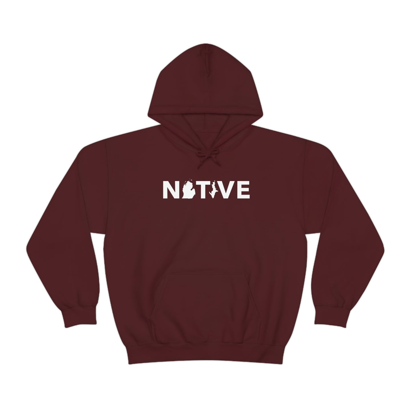 Michigan 'Native' Hoodie (Geometric Sans Font) | Unisex Standard