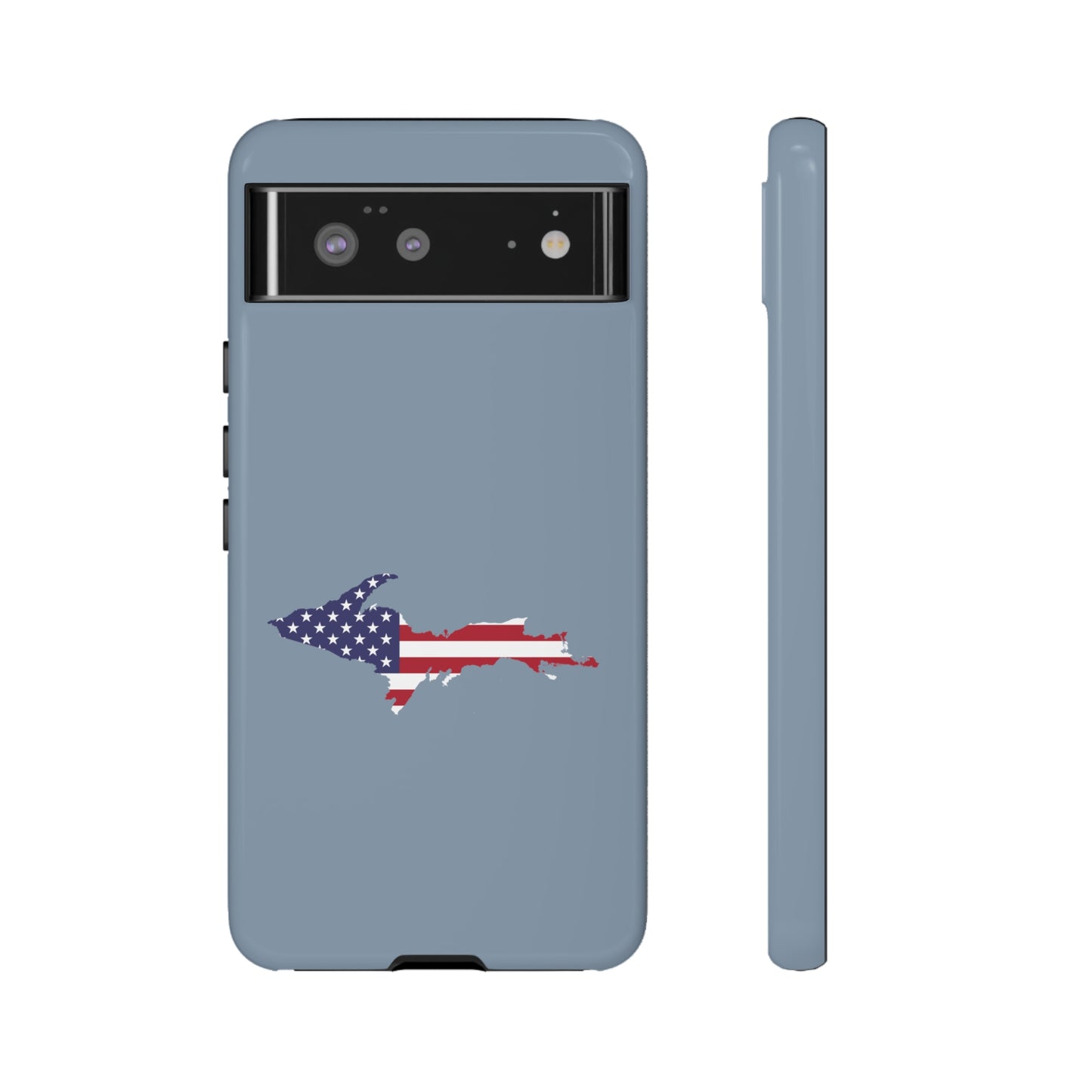 Michigan Upper Peninsula Tough Phone Case (B-24 Liberator w/ UP USA Flag Outline) | Samsung & Pixel Android