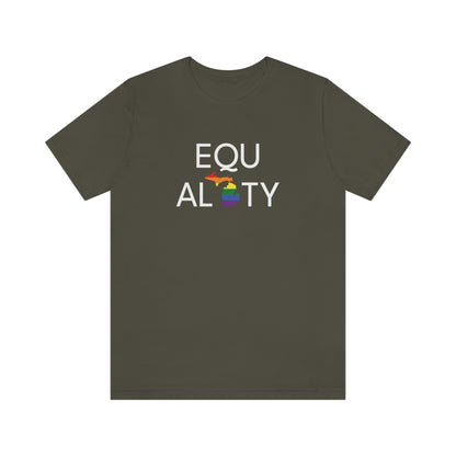 'Equality' Michigan LGBTQ Pride T-Shirt | Unisex Standard Cut