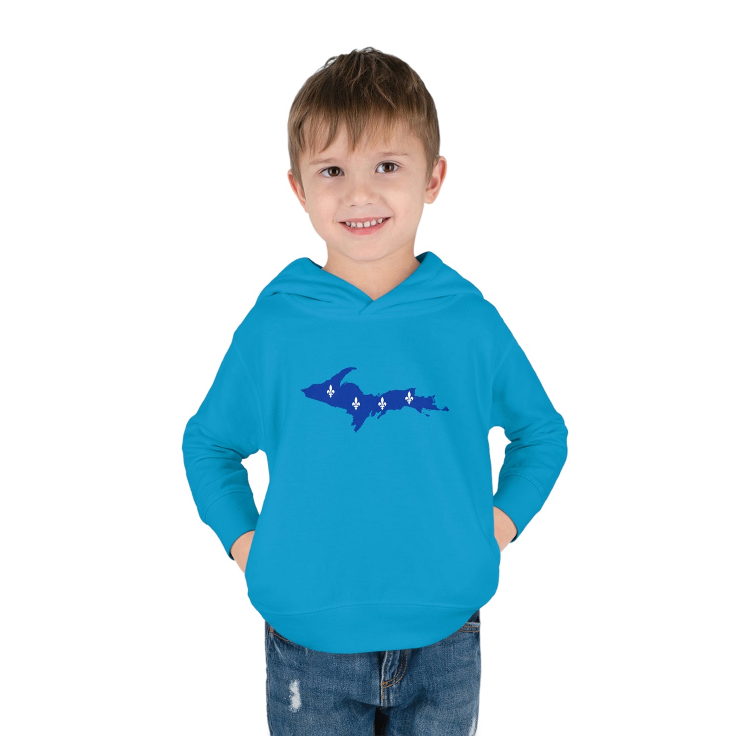 Michigan Upper Peninsula Hoodie (w/ UP Quebec Flag Outline) | Unisex Toddler