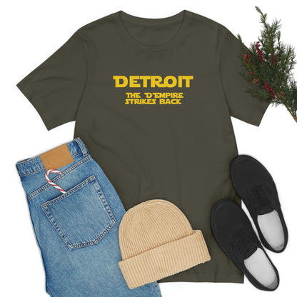 'Detroit the D'Empire Strikes Back' T-Shirt (1970s Sci-Fi Parody) | Unisex Standard Fit