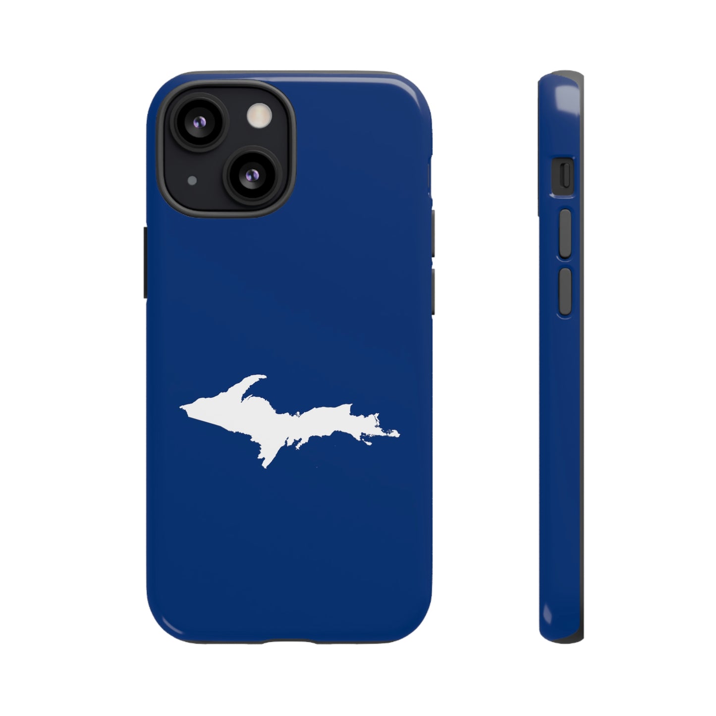 Michigan Upper Peninsula Tough Phone Case (Dearborn Blue w/ UP Outline) | Apple iPhone