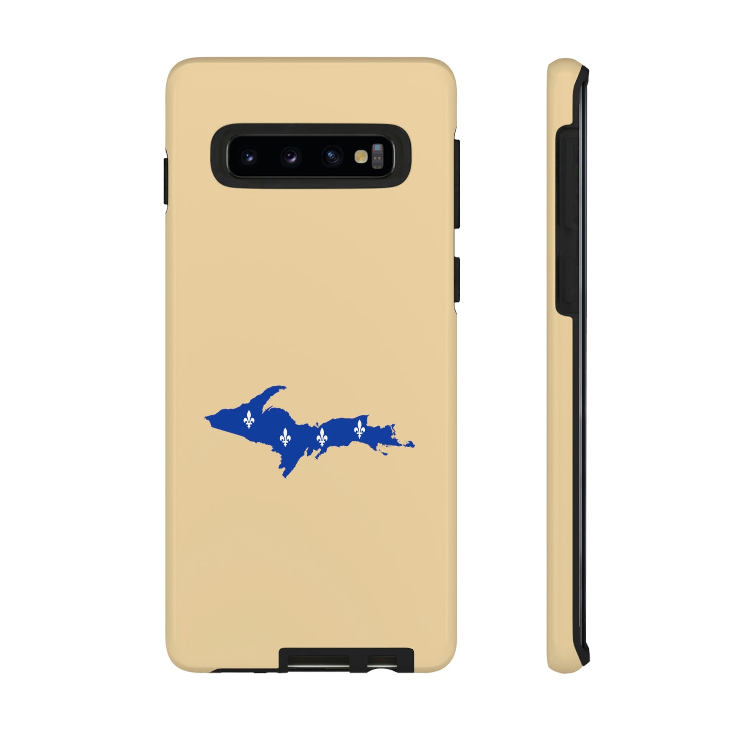 Michigan Upper Peninsula Tough Phone Case (Maple Color w/ UP Quebec Flag Outline) | Samsung & Pixel Android