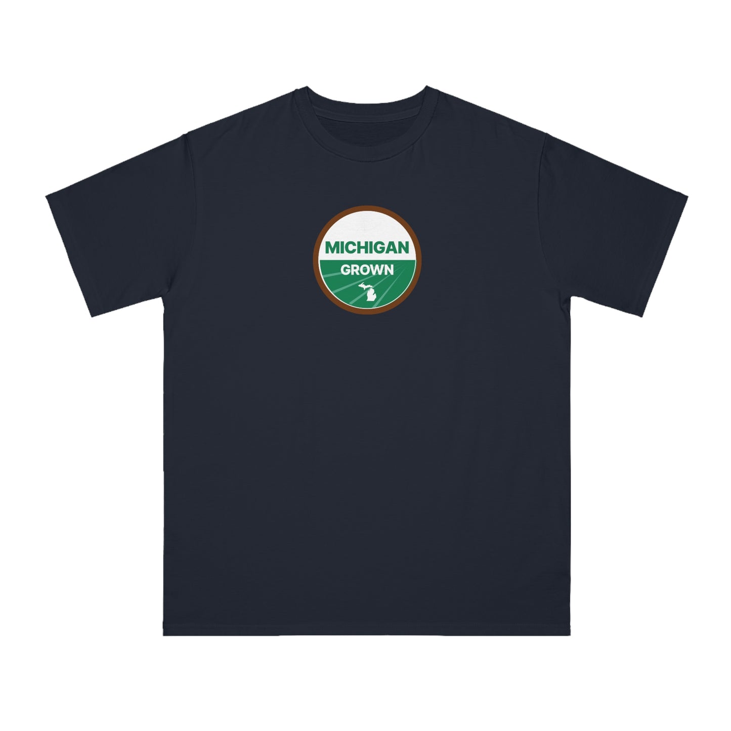 'Michigan Grown' T-Shirt (Agricultural Certification Parody) | Organic Unisex