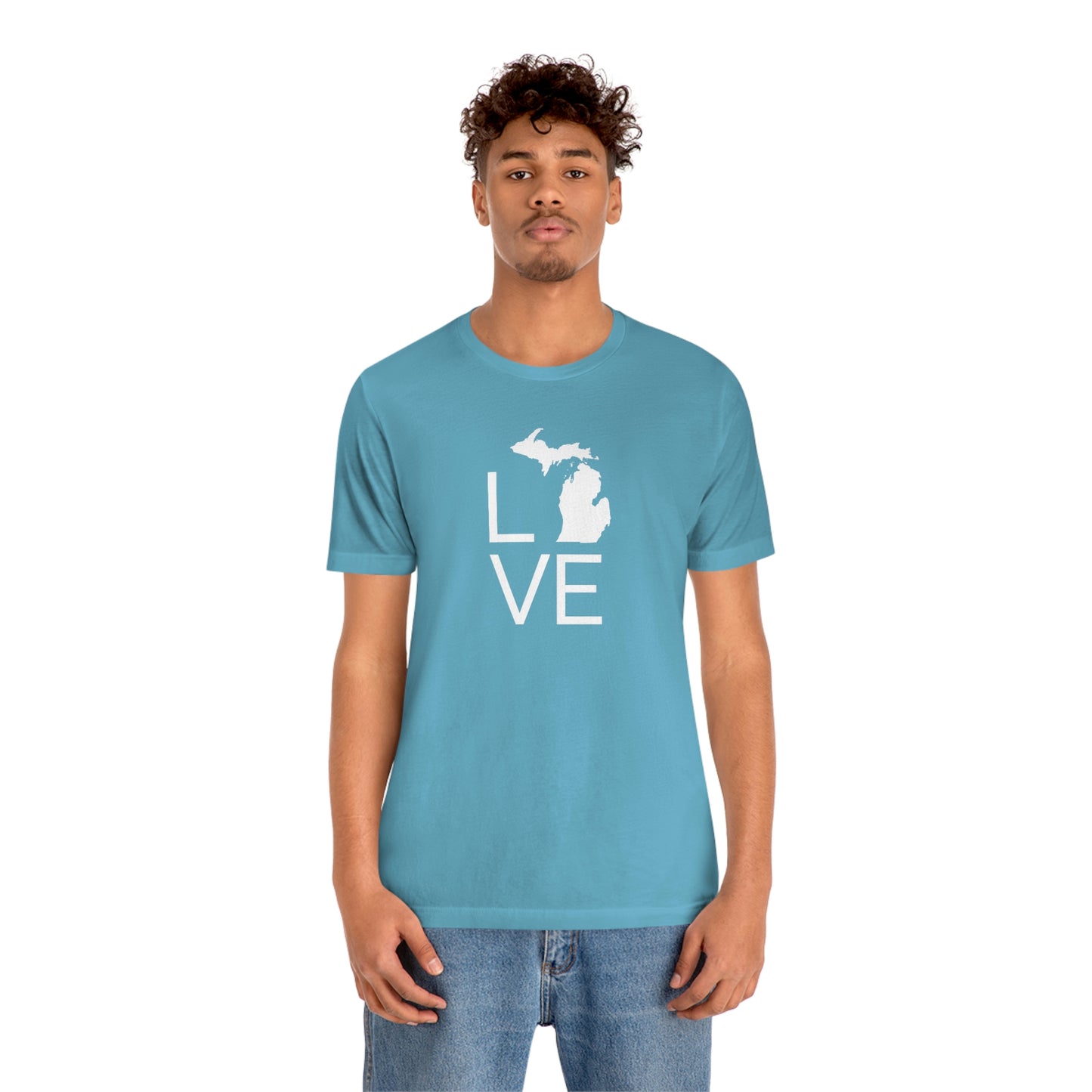 Michigan 'Love' T-Shirt (Thin Sans Font) | Unisex Standard Fit