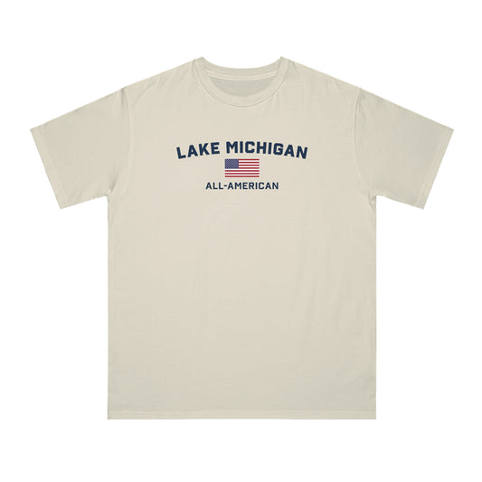 'Lake Michigan All-American' T-Shirt | Organic Unisex