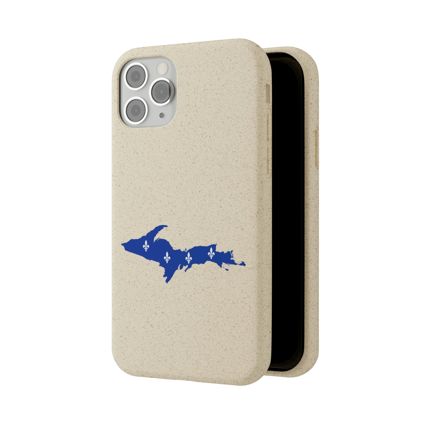 Michigan Upper Peninsula Biodegradable Phone Cases (w/ UP Quebec Flag Outline) | Apple iPhone