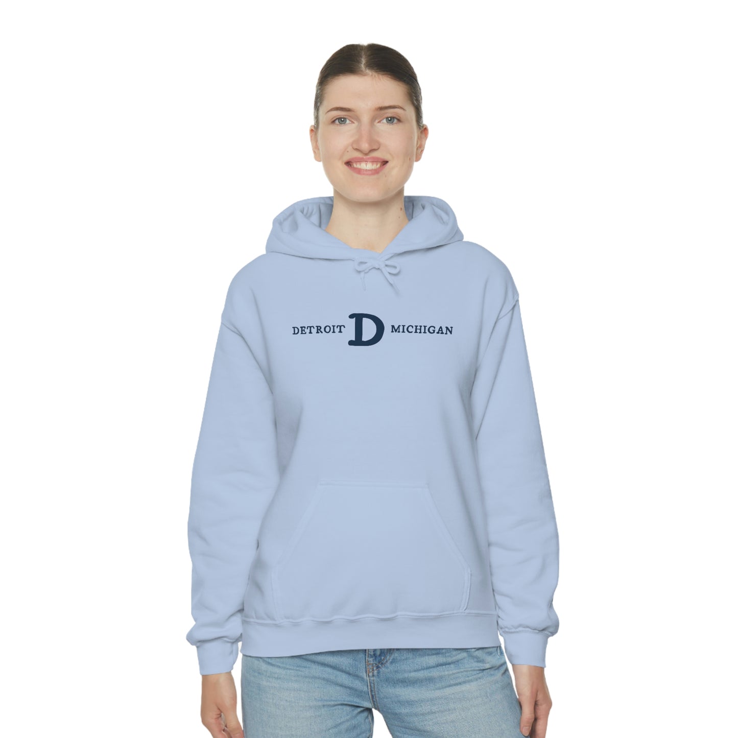 'Detroit Michigan' Hoodie (w/ Old French D) | Unisex Standard