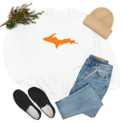 Michigan Upper Peninsula Sweatshirt (w/ Orange UP Outline) | Unisex Standard