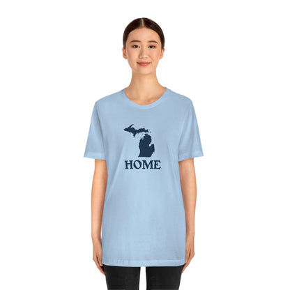 Michigan 'Home' T-Shirt (Woodcut Font) | Unisex Standard Fit