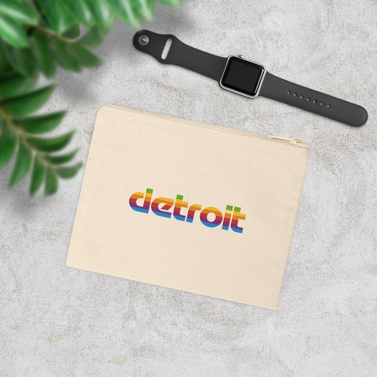 'Detroit' Zip Pouch (1980s Pomaceous Computer Parody) - Circumspice Michigan