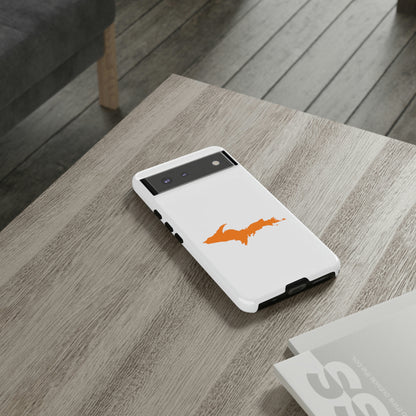 Michigan Upper Peninsula Tough Phone Case (w/ Orange UP Outline) | Samsung & Pixel Android