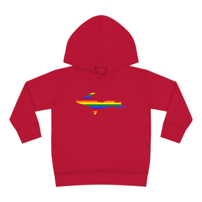 Michigan Upper Peninsula Hoodie (w/ UP Pride Flag Outline) | Unisex Toddler