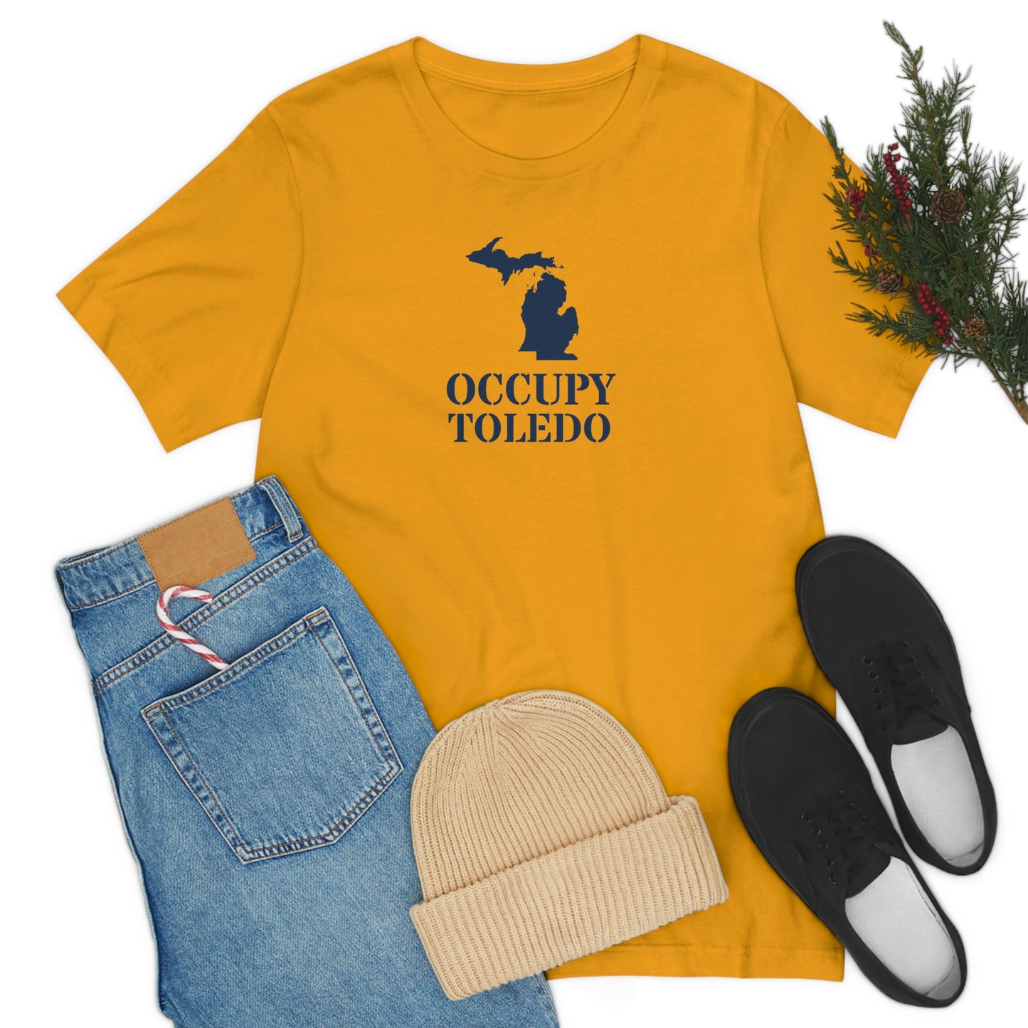 'Occupy Toledo' T-Shirt (w/ Corrected Michigan Outline) | Unisex Standard Fit