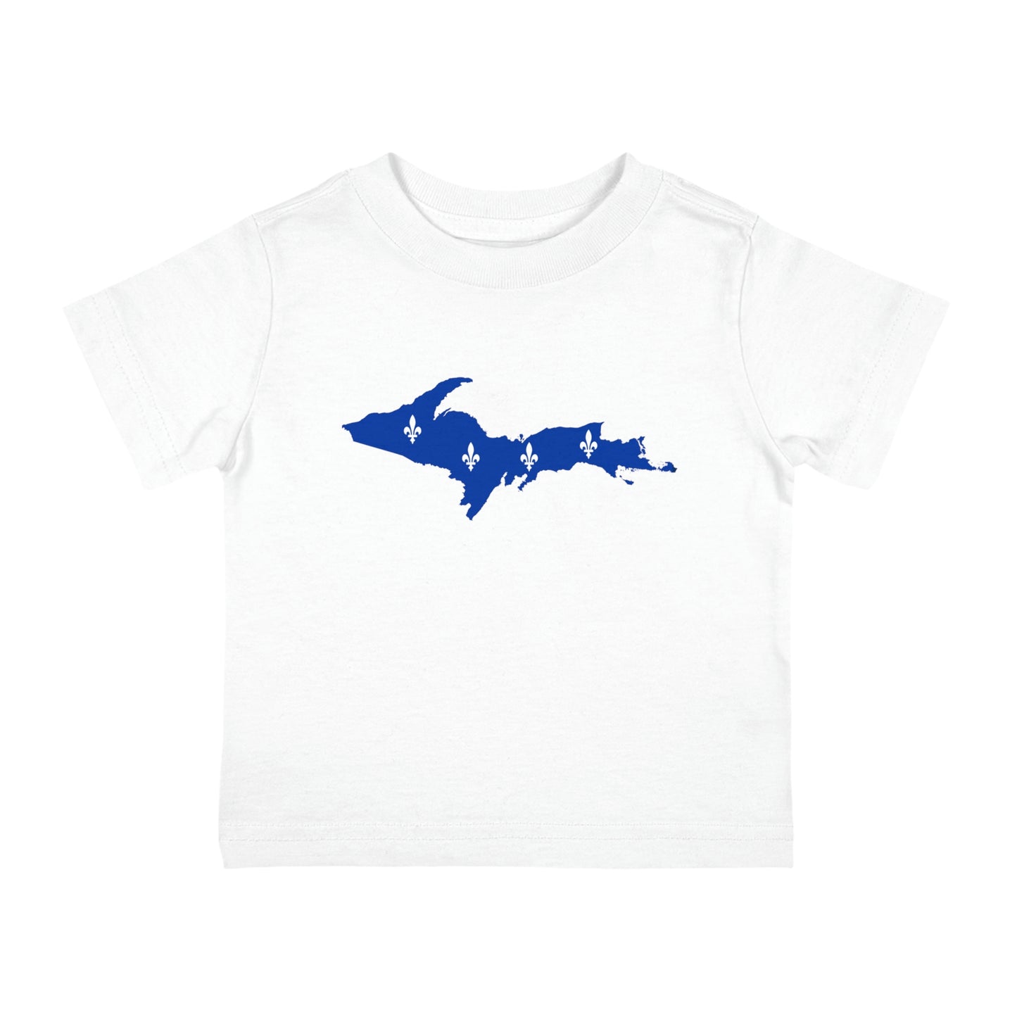 Michigan Upper Peninsula Infant T-Shirt (w/ UP Quebec Flag Outline) | Short Sleeve