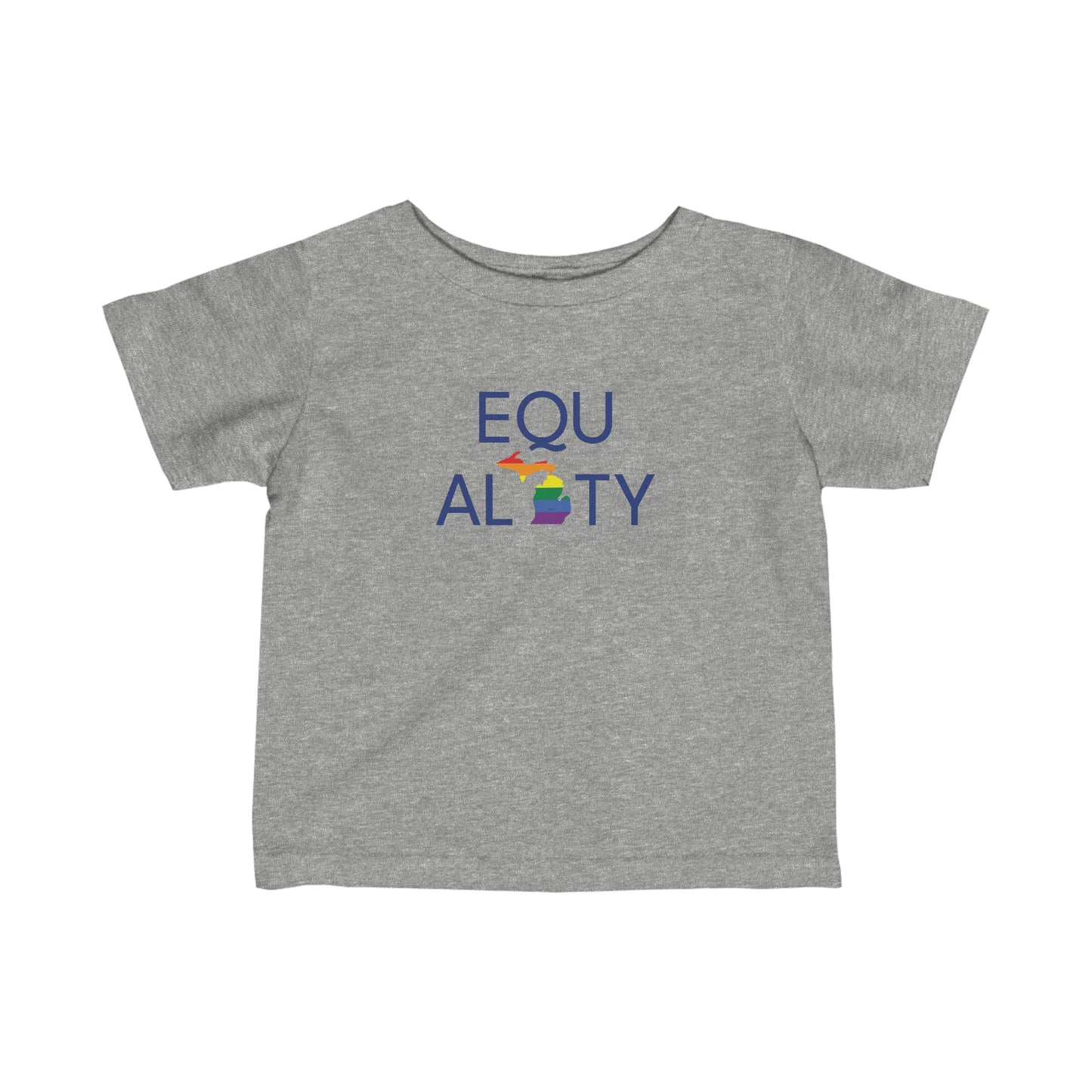 'Equality' T-Shirt (w/ LGTBQ Michigan Outline) |  Infant Short Sleeve