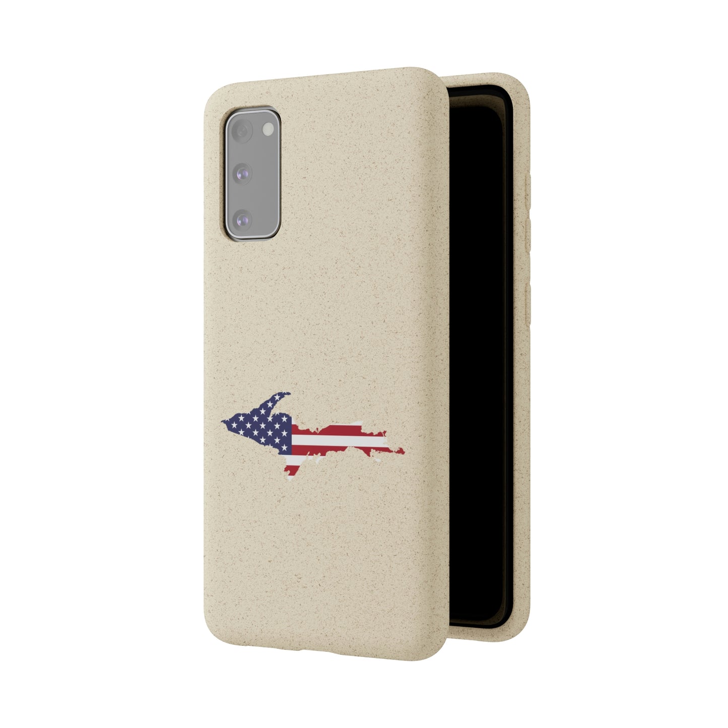 Michigan Upper Peninsula Biodegradable Phone Cases (w/ UP USA Flag Outline) | Samsung Android