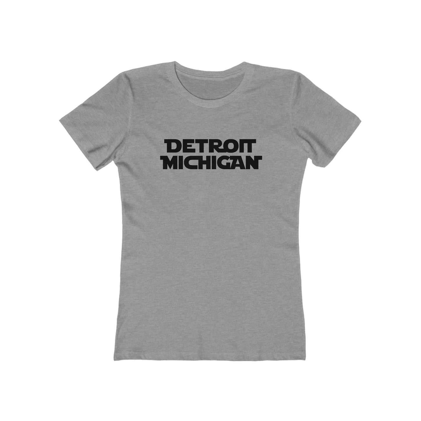 'Detroit Michigan'T-Shirt (1970s Epic Sci-Fi Parody) | Women's Boyfriend Cut