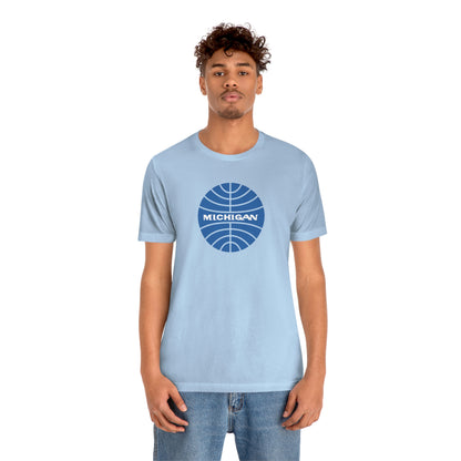 'Michigan' T-Shirt (Retro Airline Parody)  | Unisex Standard Fit